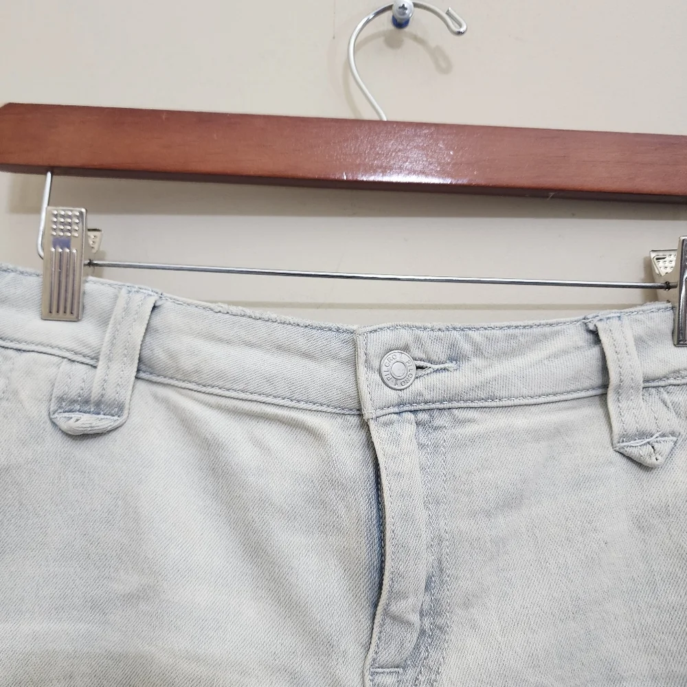 anthropologie PILCRO size 30‎ Daisy Dukes Shortie Denim Shorts Frayed Light Wash